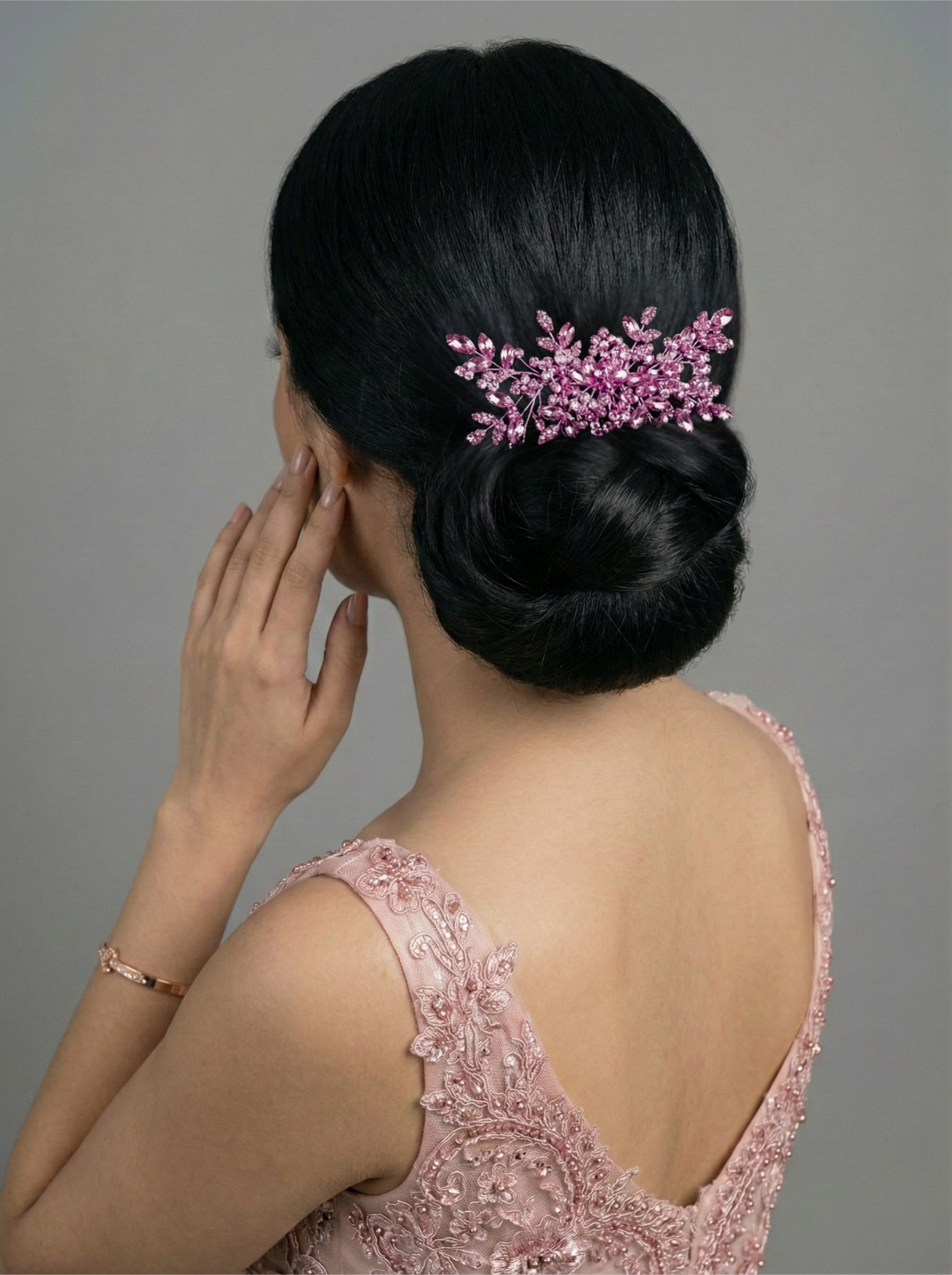 Kristal Taşlı Saç Tokası – Özel Günler için Şık ve Zarif Tasarım