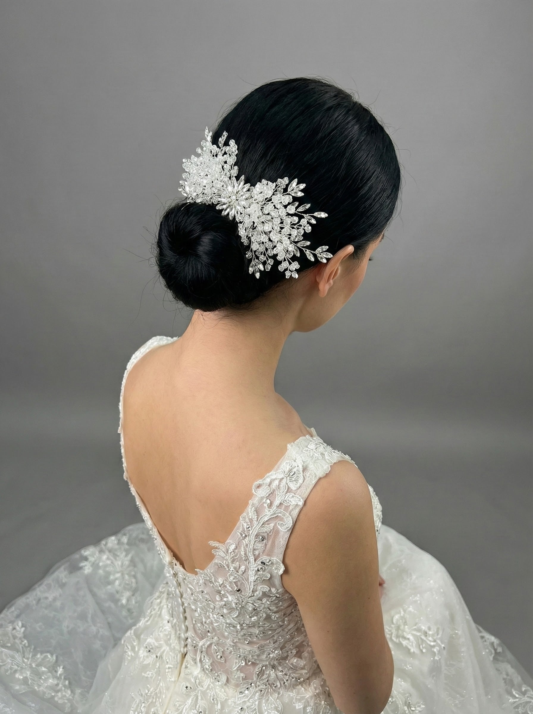 Kristal Taşlı Saç Tokası – El Yapımı Özel Gün Aksesuarı
