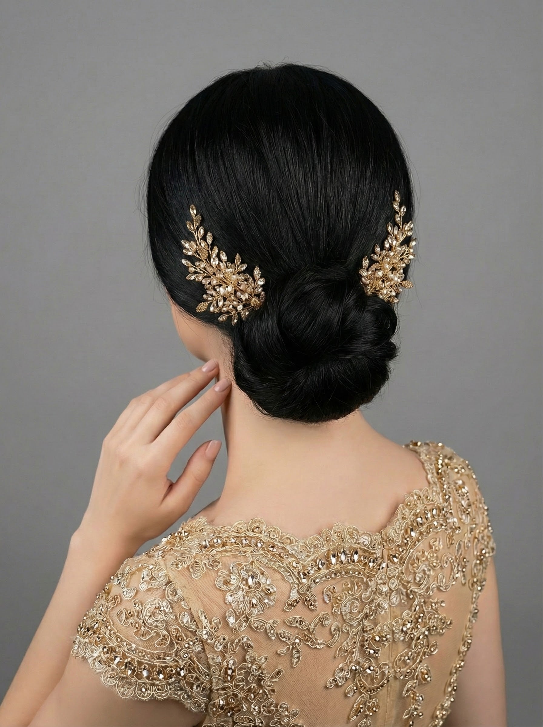 Kristal Çift Saç Tokası – Özel Günler İçin Işıltılı Aksesuar