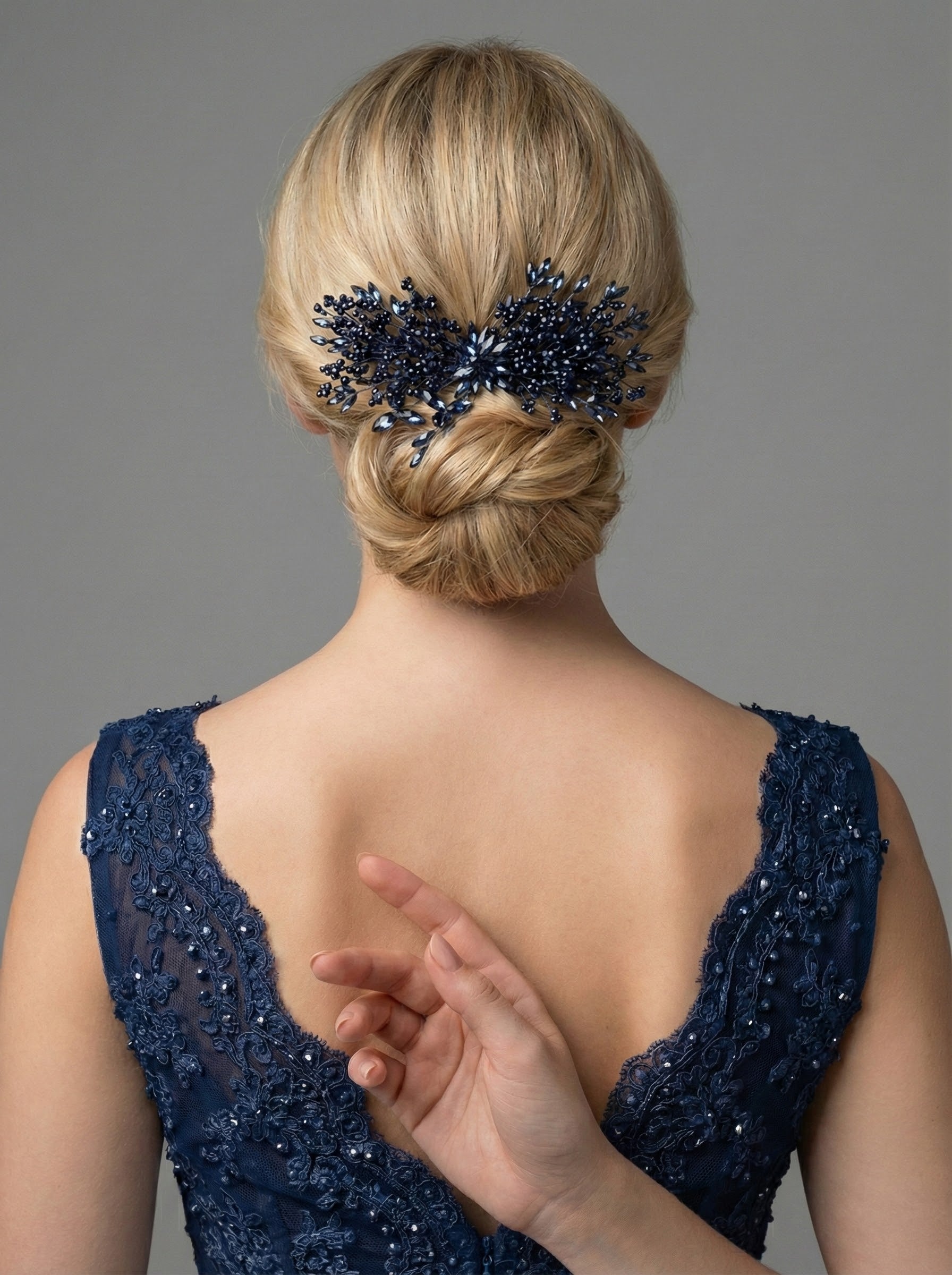 Kristal Taşlı Saç Tokası – El Yapımı Özel Gün Aksesuarı