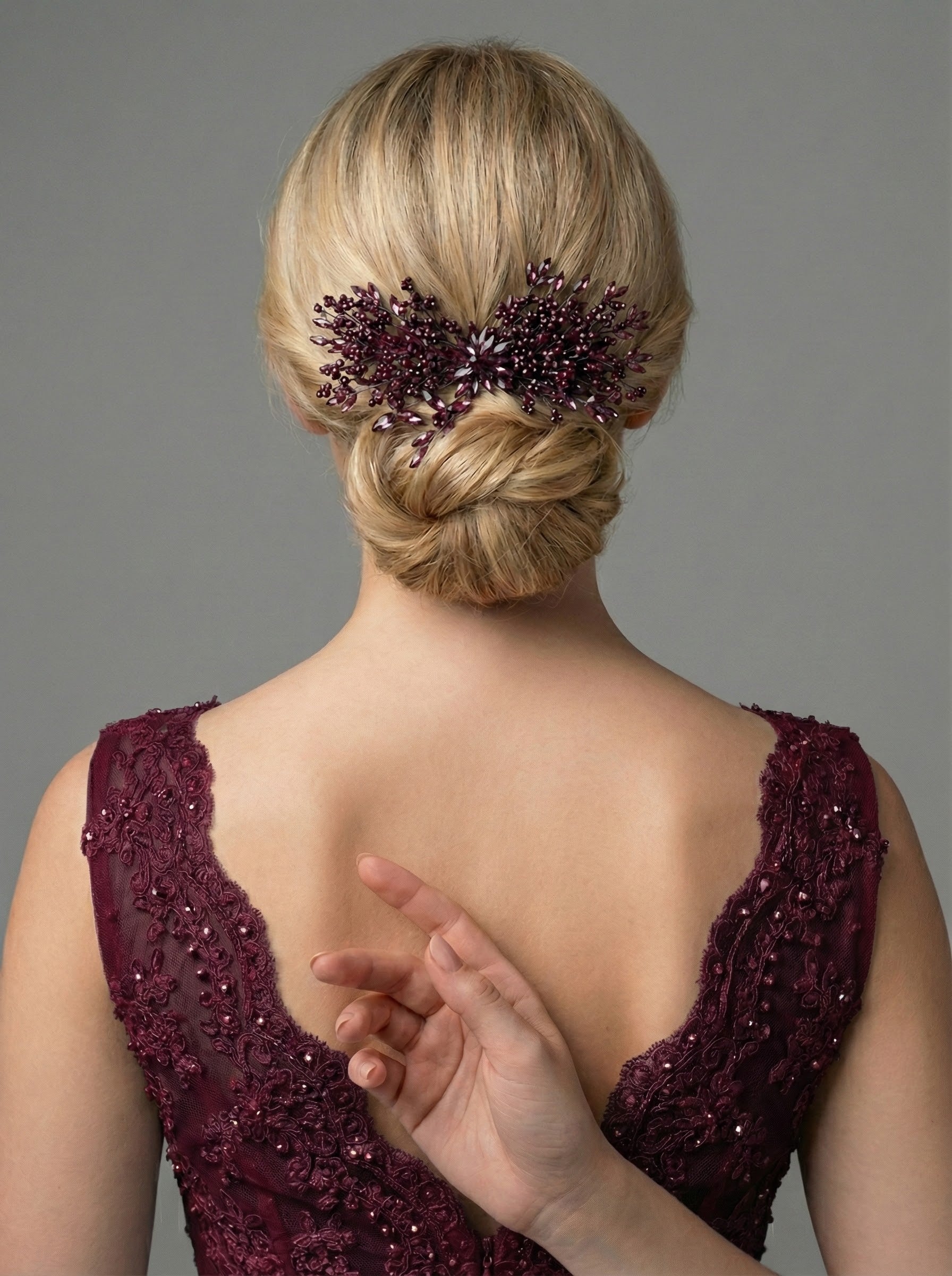 Kristal Taşlı Saç Tokası – El Yapımı Özel Gün Aksesuarı