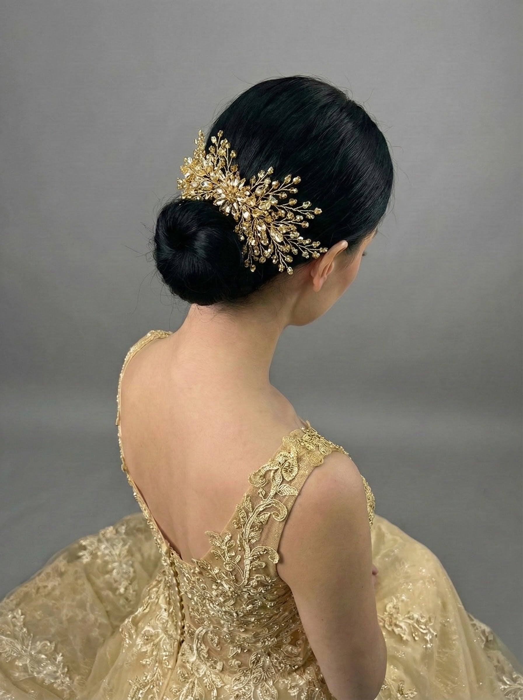 Kristal Taşlı Saç Tokası – El Yapımı Özel Gün Aksesuarı