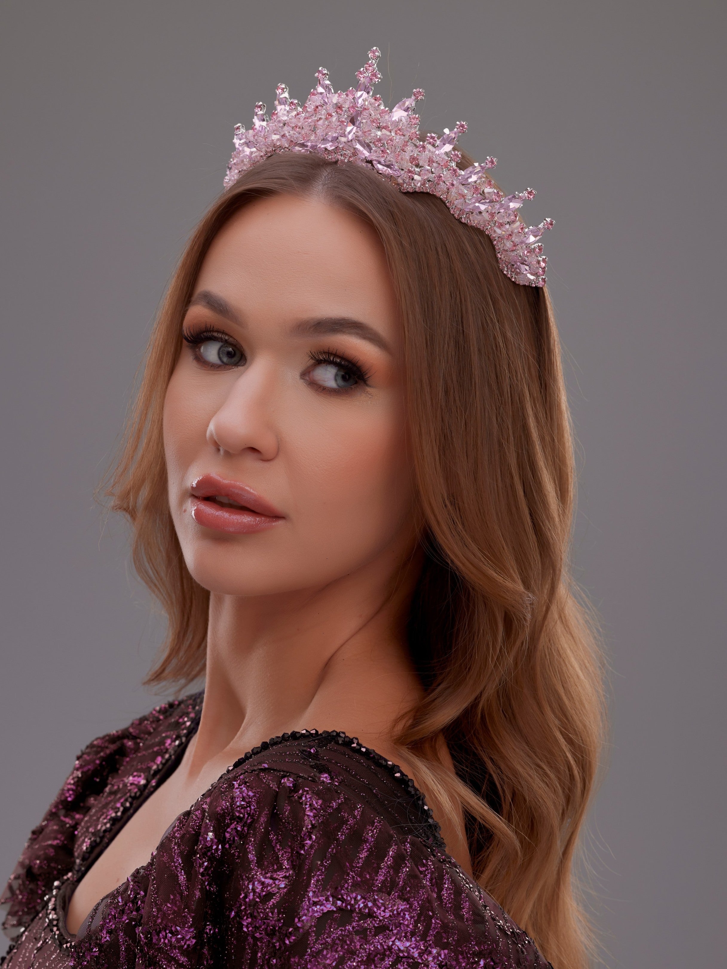 Işıltılı Kristal Prenses Taç – Renk Seçenekli Özel Tasarım