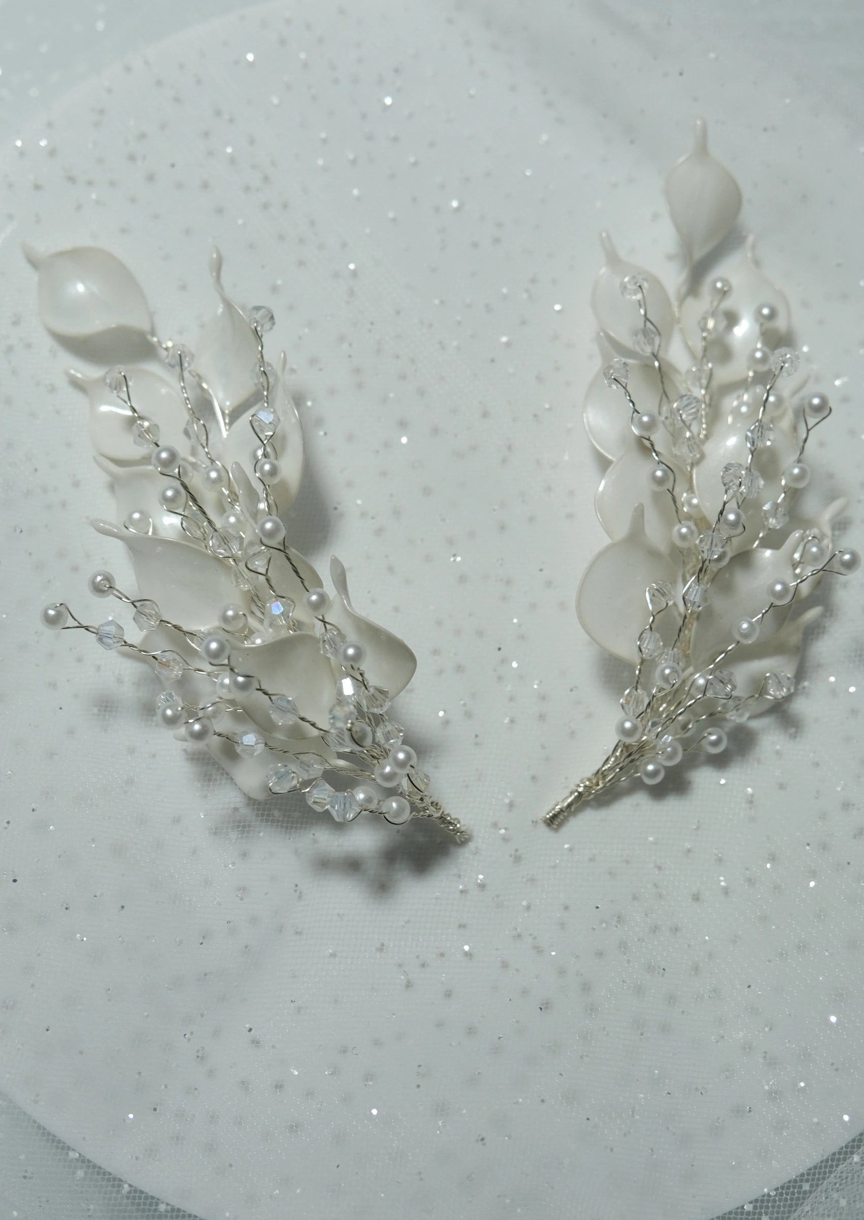 Two Piece Floral Hair Accessory