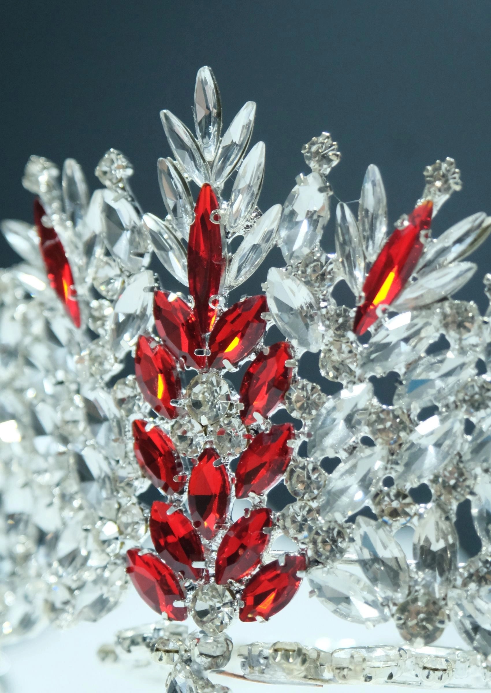 İki Renkli Kristal Prenses Tacı –  10  Farklı Renk Seçeneği