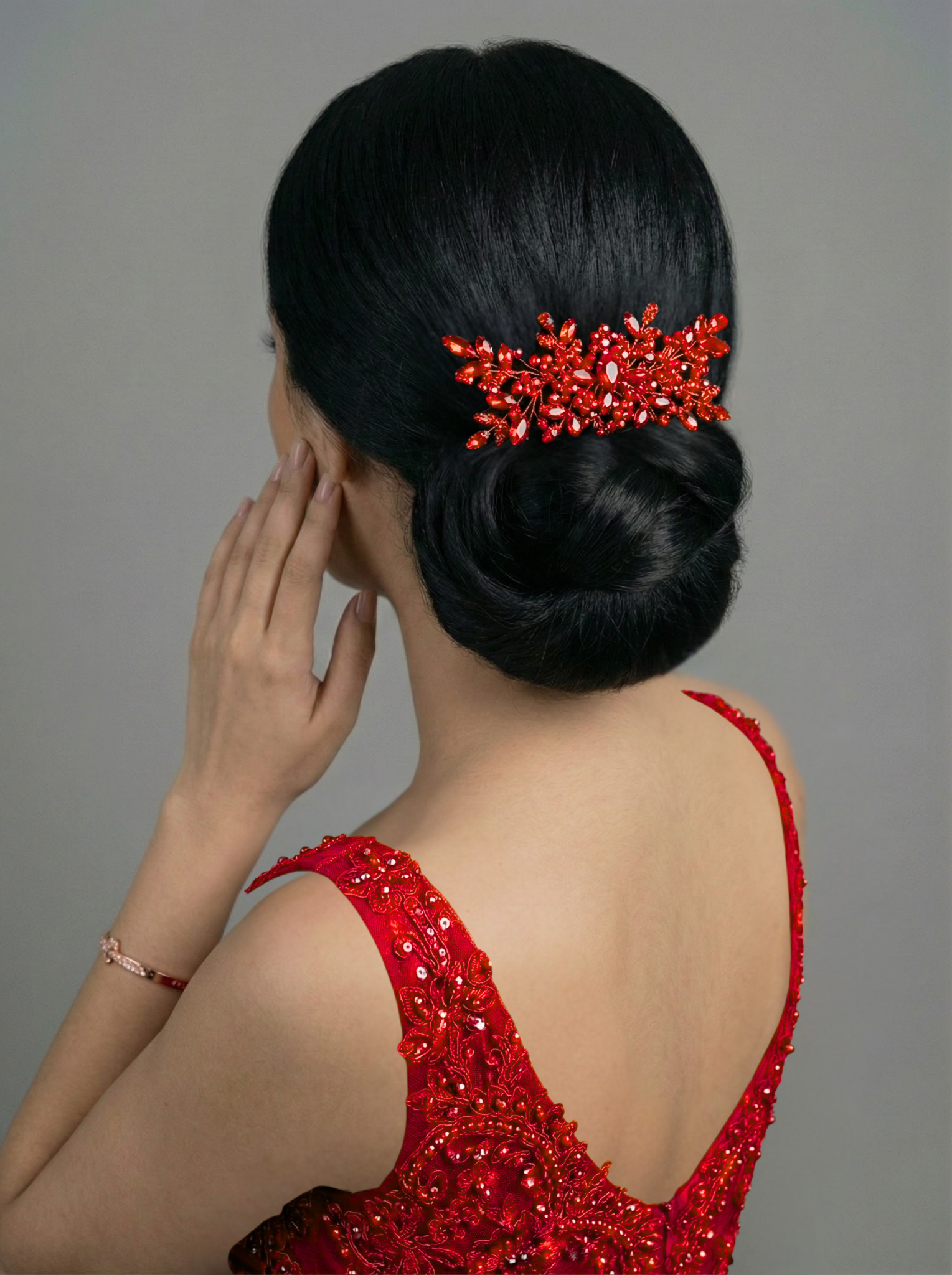 Kristal Taşlı Saç Tokası – Özel Günler için Şık ve Zarif Tasarım