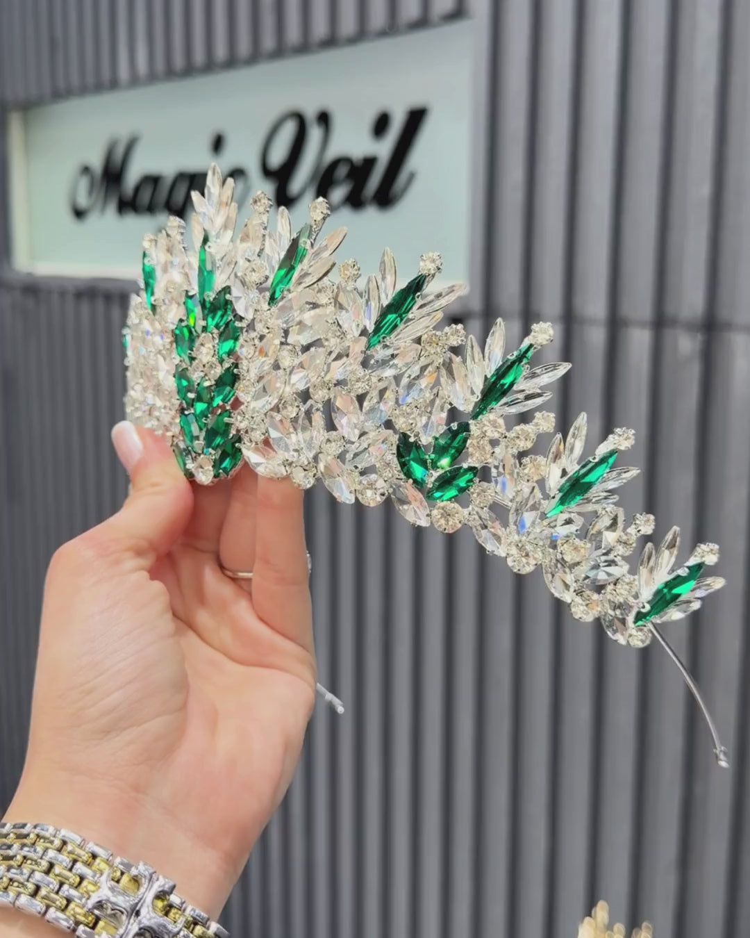 İki Renkli Kristal Prenses Tacı –  10  Farklı Renk Seçeneği